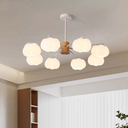 Japanese Dome Marshmallow Iron Chandelier