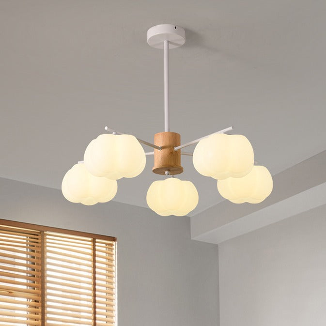 Japanese Dome Marshmallow Iron Chandelier