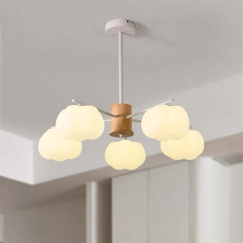 Japanese Dome Marshmallow Iron Chandelier
