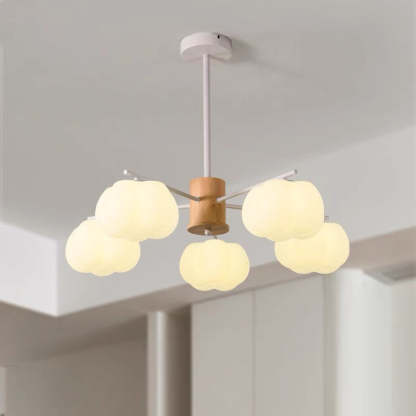 Japanese Dome Marshmallow Iron Chandelier