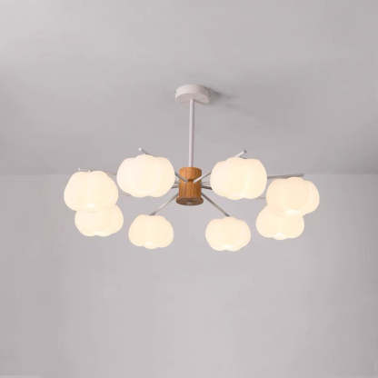 Japanese Dome Marshmallow Iron Chandelier
