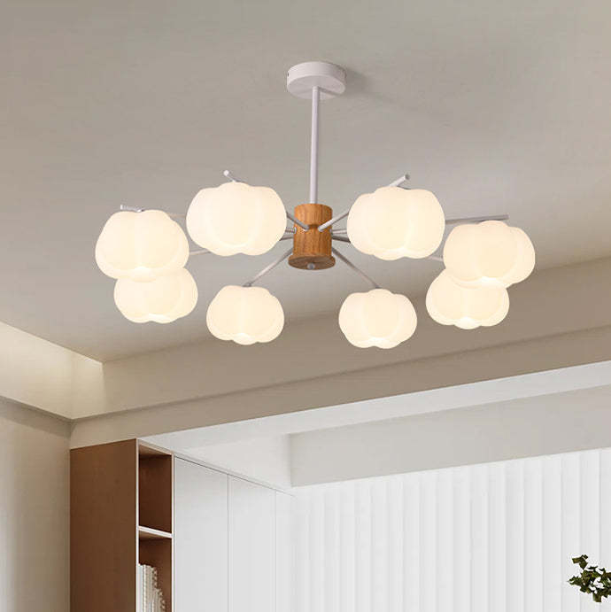 Japanese Dome Marshmallow Iron Chandelier