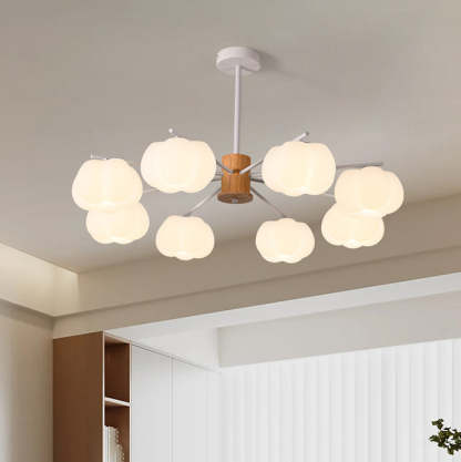 Japanese Dome Marshmallow Iron Chandelier