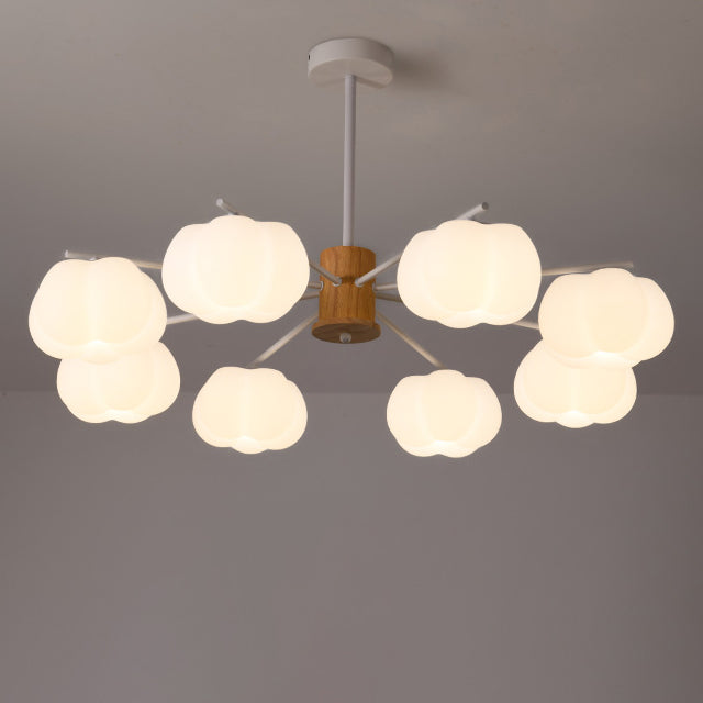 Japanese Dome Marshmallow Iron Chandelier
