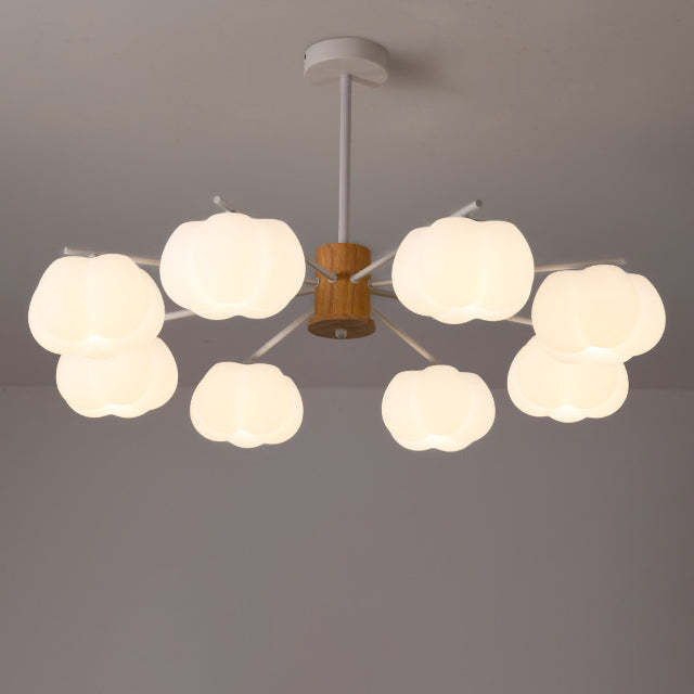 Japanese Dome Marshmallow Iron Chandelier
