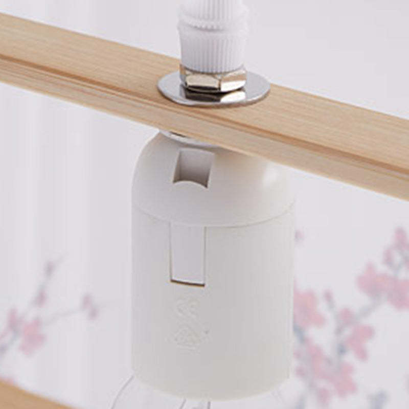 Japanese Square Embroidery Bamboo Chandelier