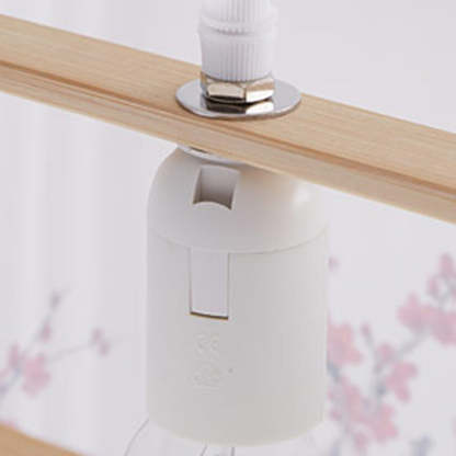 Japanese Square Embroidery Bamboo Chandelier