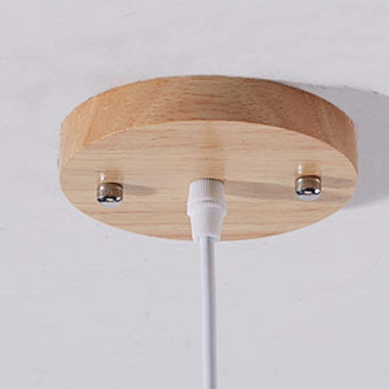 Japanese Square Embroidery Bamboo Chandelier