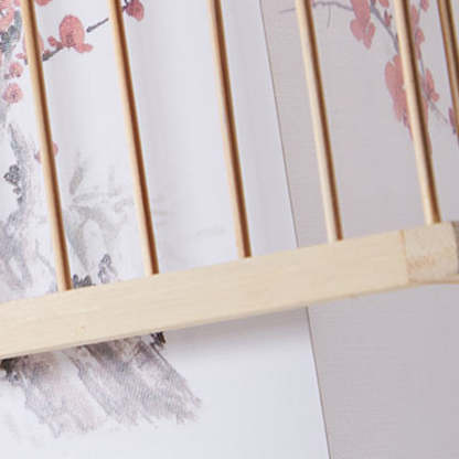 Japanese Square Embroidery Bamboo Chandelier