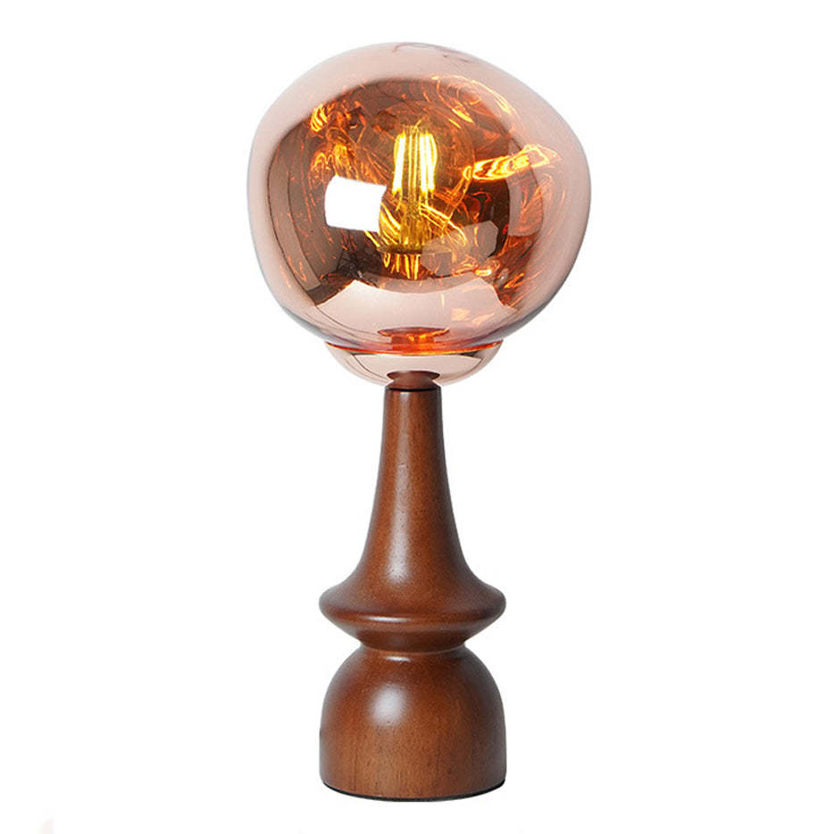 Scandinavian Lava Solid Wood Acrylic Table Lamp