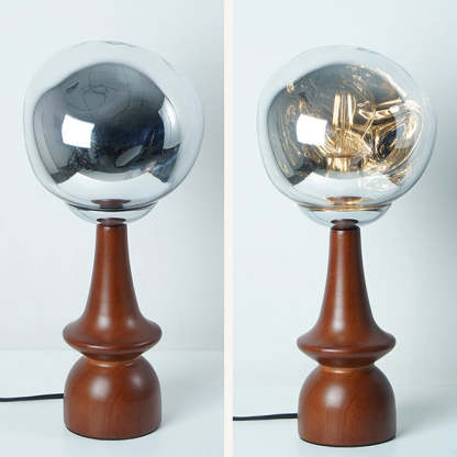 Scandinavian Lava Solid Wood Acrylic Table Lamp