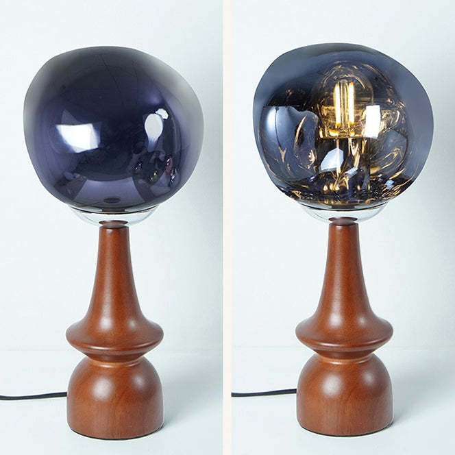 Scandinavian Lava Solid Wood Acrylic Table Lamp