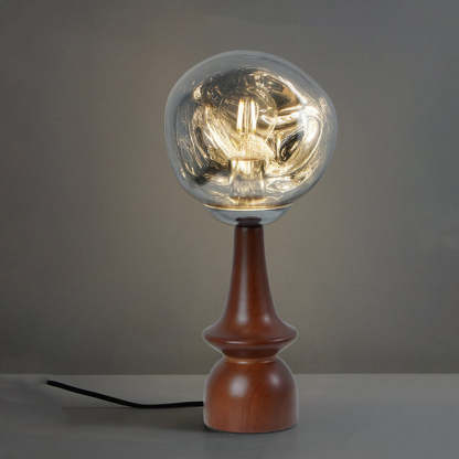 Scandinavian Lava Solid Wood Acrylic Table Lamp