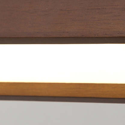Chinese Cuboid Solid Wood Acrylic Iron LED Island Chandelier
