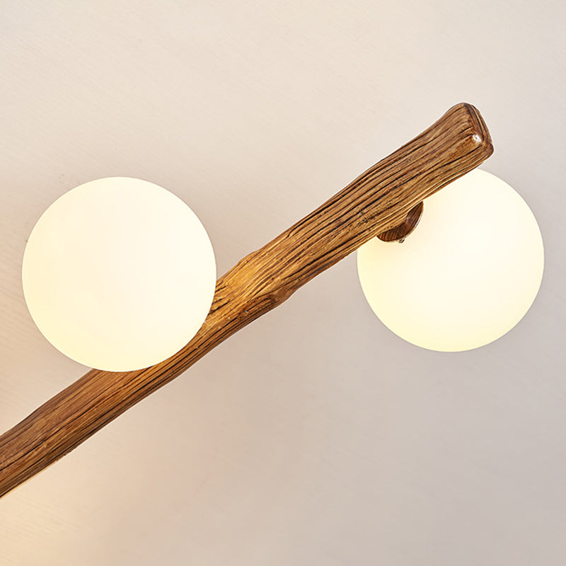 Japanese Branch Dome Orb Ceiling Light