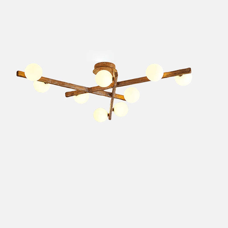Japanese Branch Dome Orb Ceiling Light