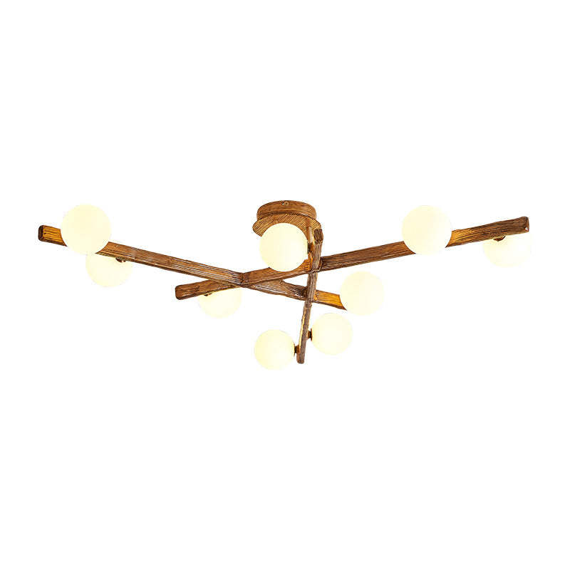 Japanese Branch Dome Orb Ceiling Light