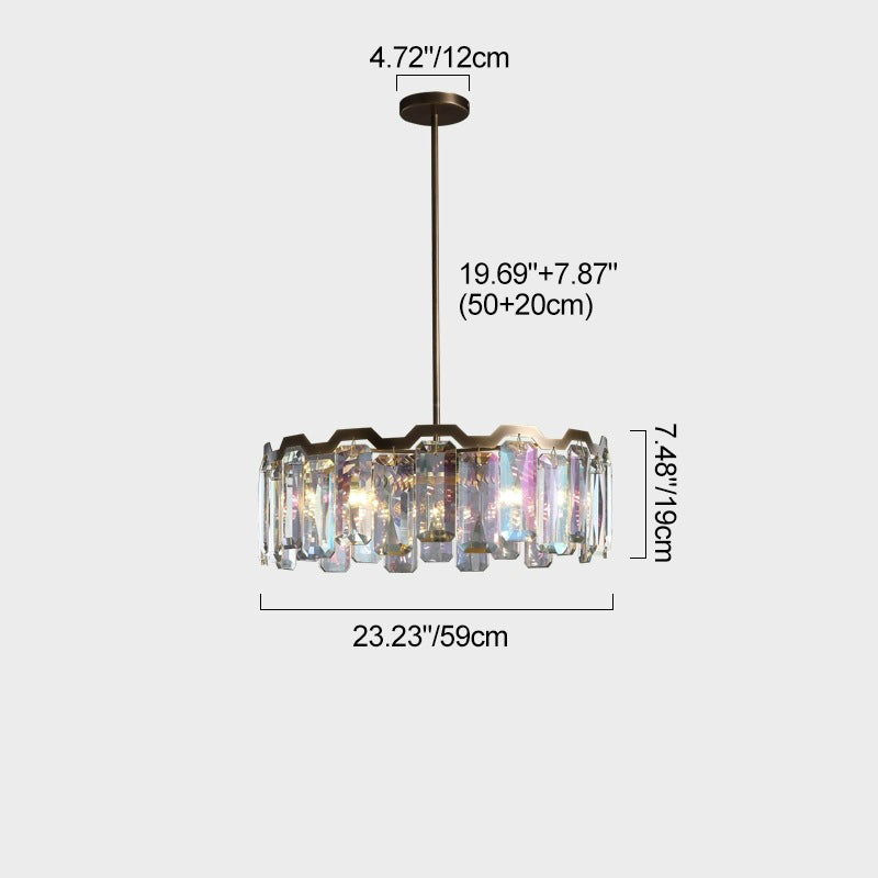 Modern Dome Crystal Chandelier — 6 / 220V-240V For UK/AU