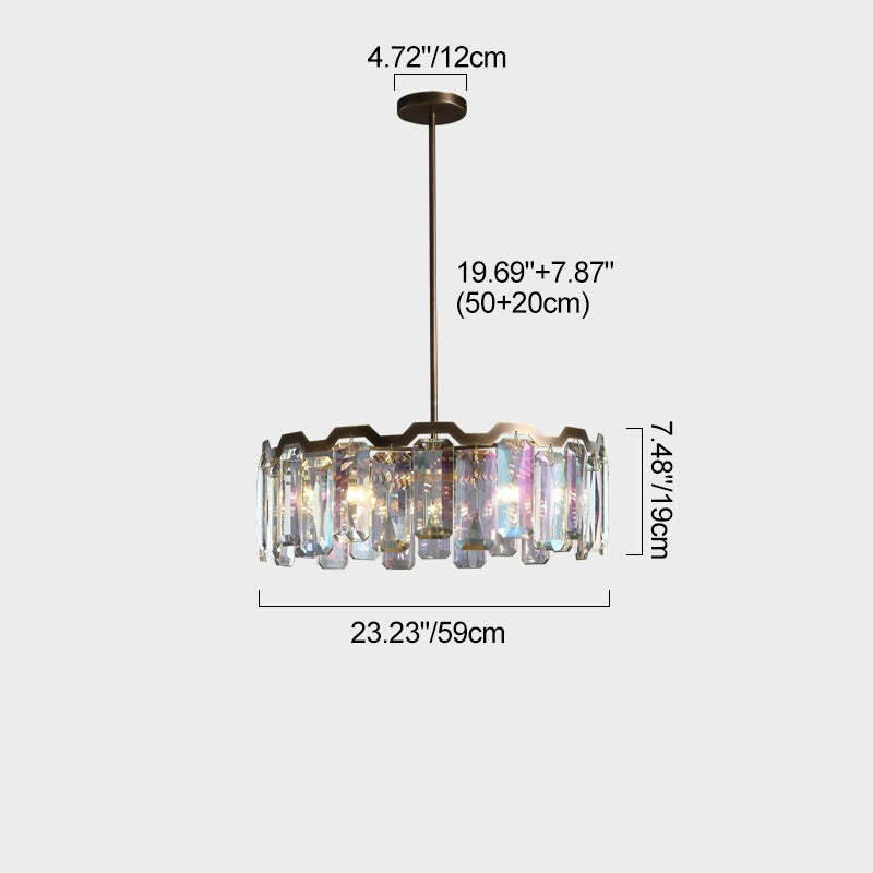 Modern Dome Crystal Chandelier — 6 / 220V-240V For UK/AU