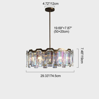 Modern Dome Crystal Chandelier — 8+5 / 110V-120V For US/CA