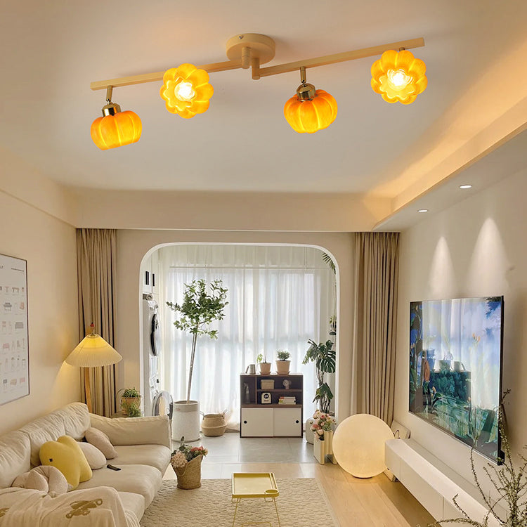 Lighom nordic dome 6-light resin semi-flush mount light — 2-Light / 220V-240V (UK/AU)