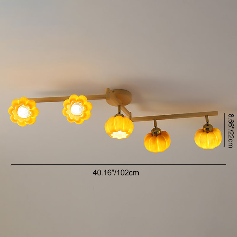 Nordic Resin Dome 2/3/4/5/6-Light Ceiling Light