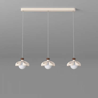 Nordic Cream Flower Iron Orb Chandelier