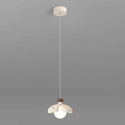 Nordic Cream Flower Iron Orb Chandelier
