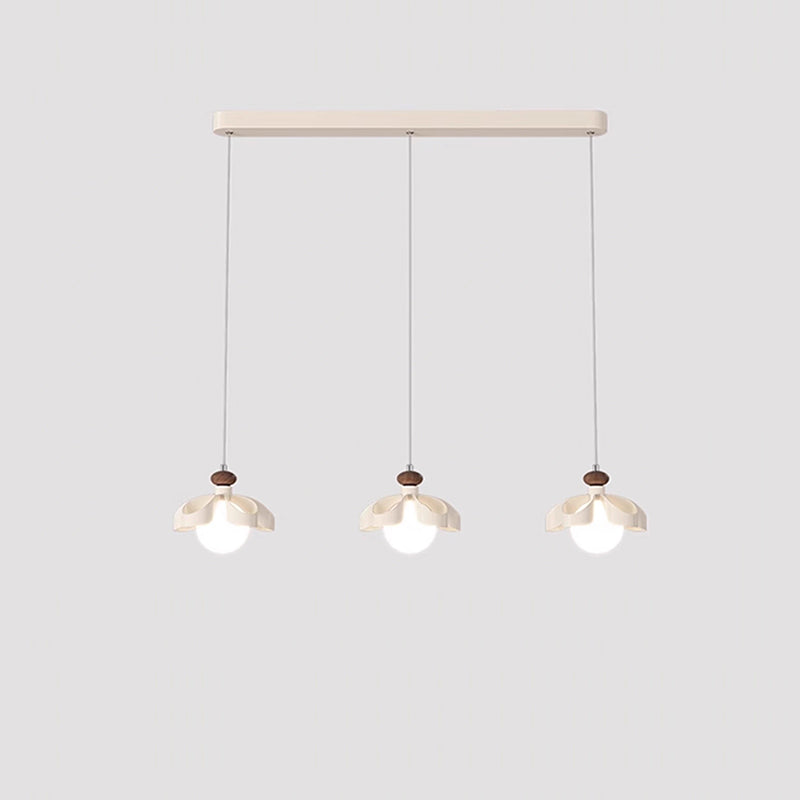 Nordic Cream Flower Iron Orb Chandelier
