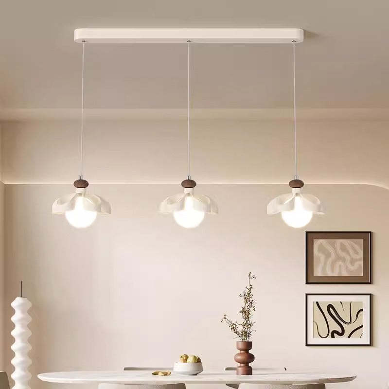 Nordic Cream Flower Iron Orb Chandelier