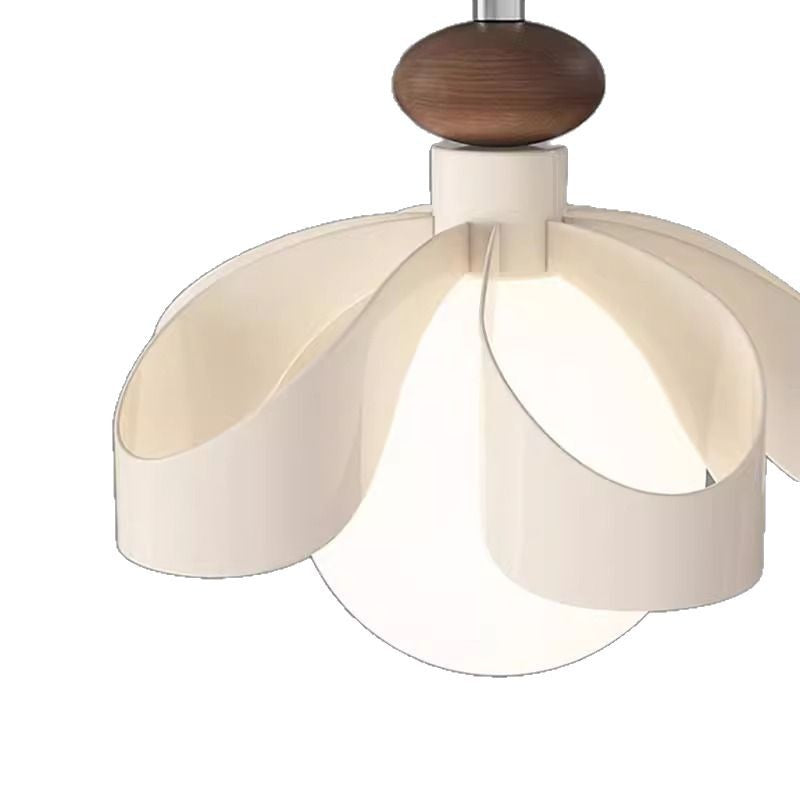 Nordic Cream Flower Iron Orb Chandelier