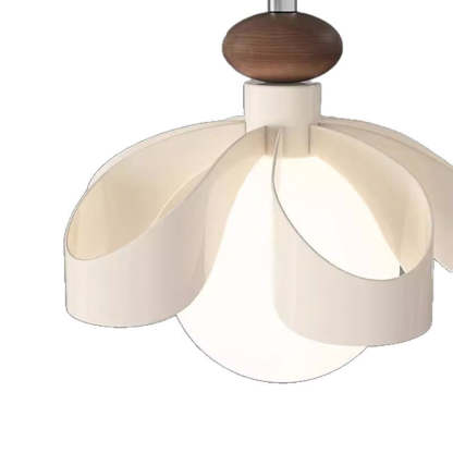 Nordic Cream Flower Iron Orb Chandelier