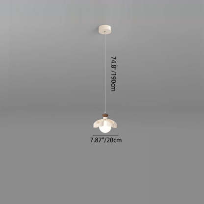 Nordic Cream Flower Iron Orb Chandelier