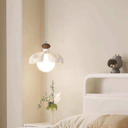 Nordic Cream Flower Iron Orb Chandelier