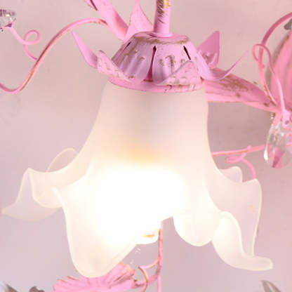 Nordic Glass Branch Flower 3-Light Ceiling Light