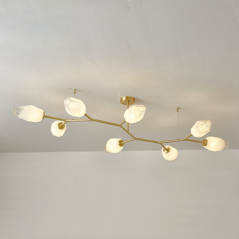 Scandinavian Glass Branch Bud Ceiling Light