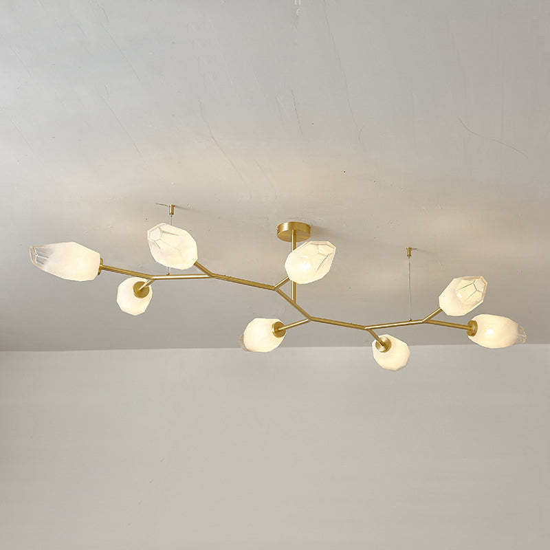 Scandinavian Glass Branch Bud Ceiling Light