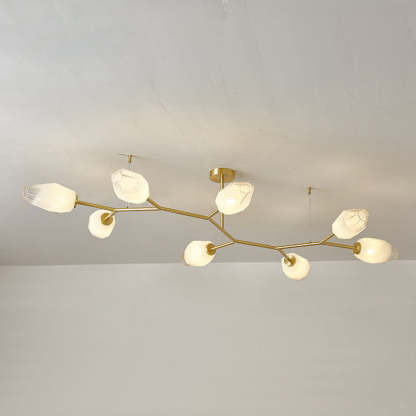 Scandinavian Glass Branch Bud Ceiling Light