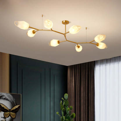 Scandinavian Glass Branch Bud Ceiling Light