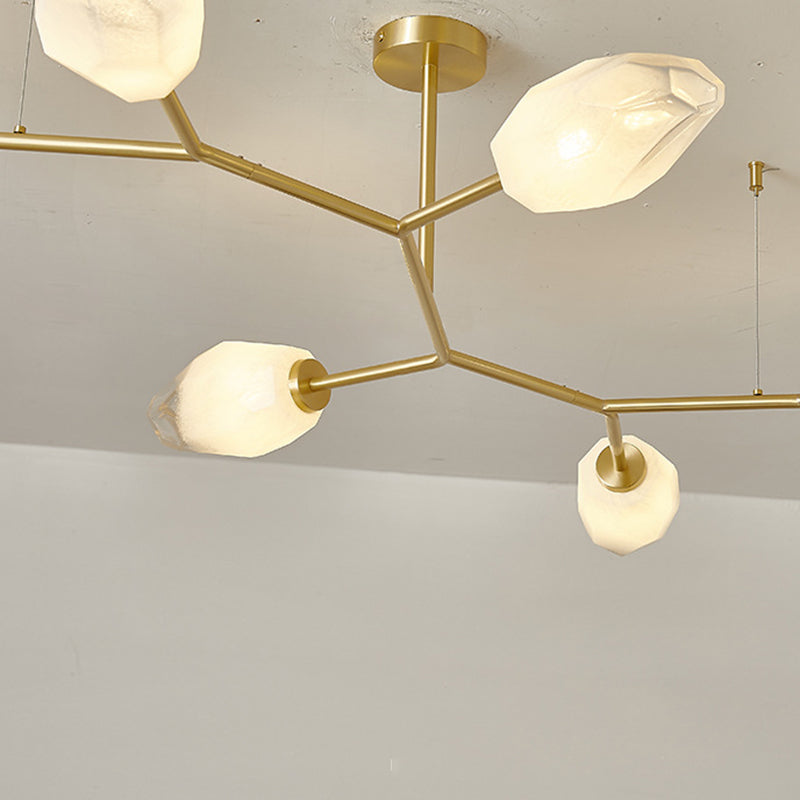 Scandinavian Glass Branch Bud Ceiling Light