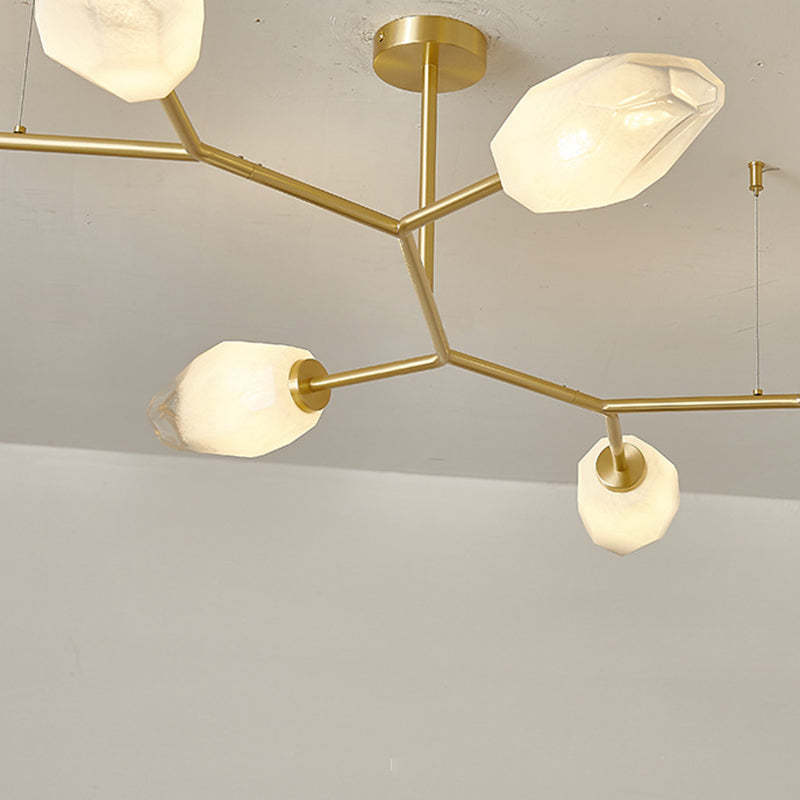 Scandinavian Glass Branch Bud Ceiling Light