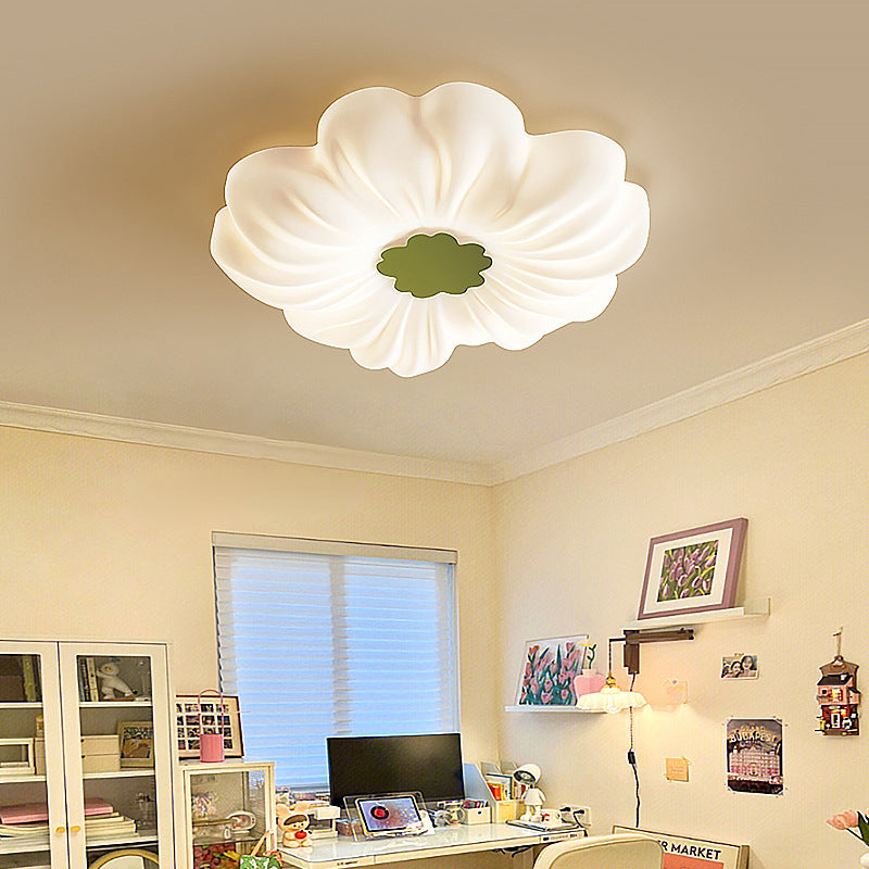 Nordic Flower Iron LED Flush Mount Light