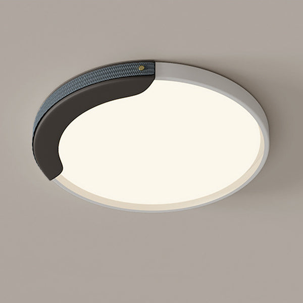 Minimalist Round Splicing LLDPE LED Flush Mount Light