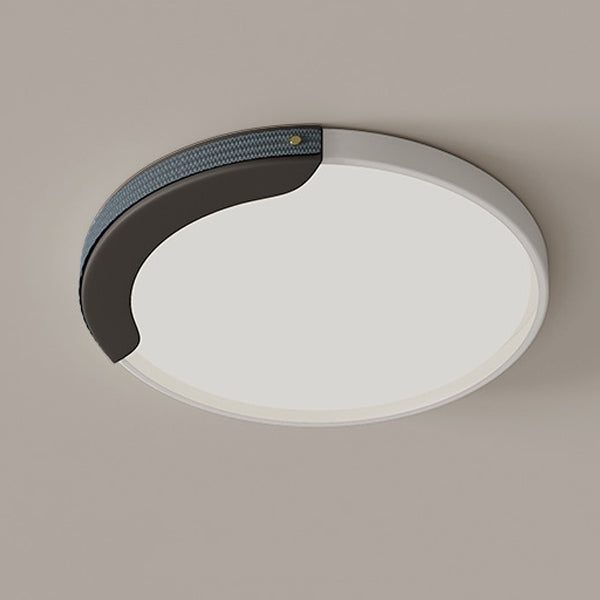 Minimalist Round Splicing LLDPE LED Flush Mount Light