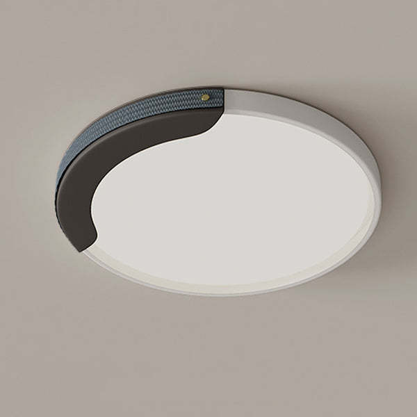 Minimalist Round Splicing LLDPE LED Flush Mount Light