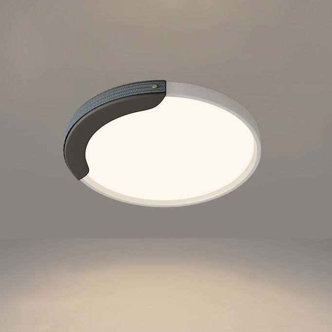 Minimalist Round Splicing LLDPE LED Flush Mount Light