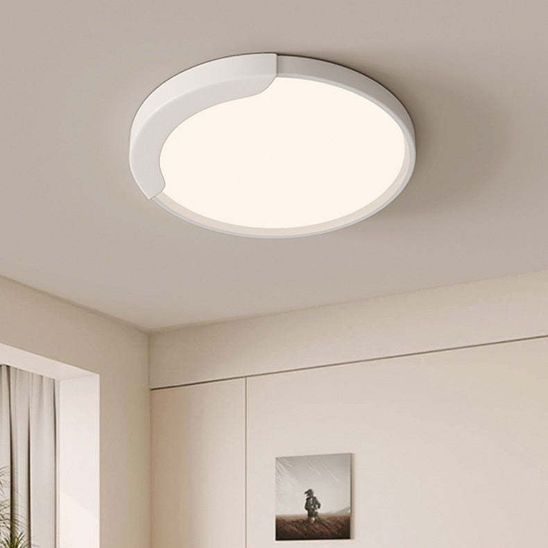 Minimalist Round Splicing LLDPE LED Flush Mount Light