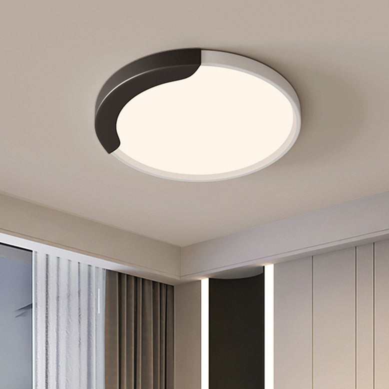 Minimalist Round Splicing LLDPE LED Flush Mount Light