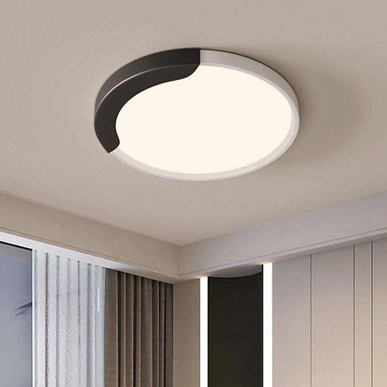 Minimalist Round Splicing LLDPE LED Flush Mount Light