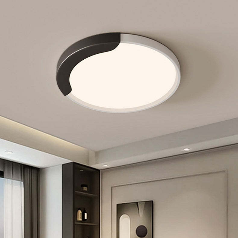 Minimalist Round Splicing LLDPE LED Flush Mount Light